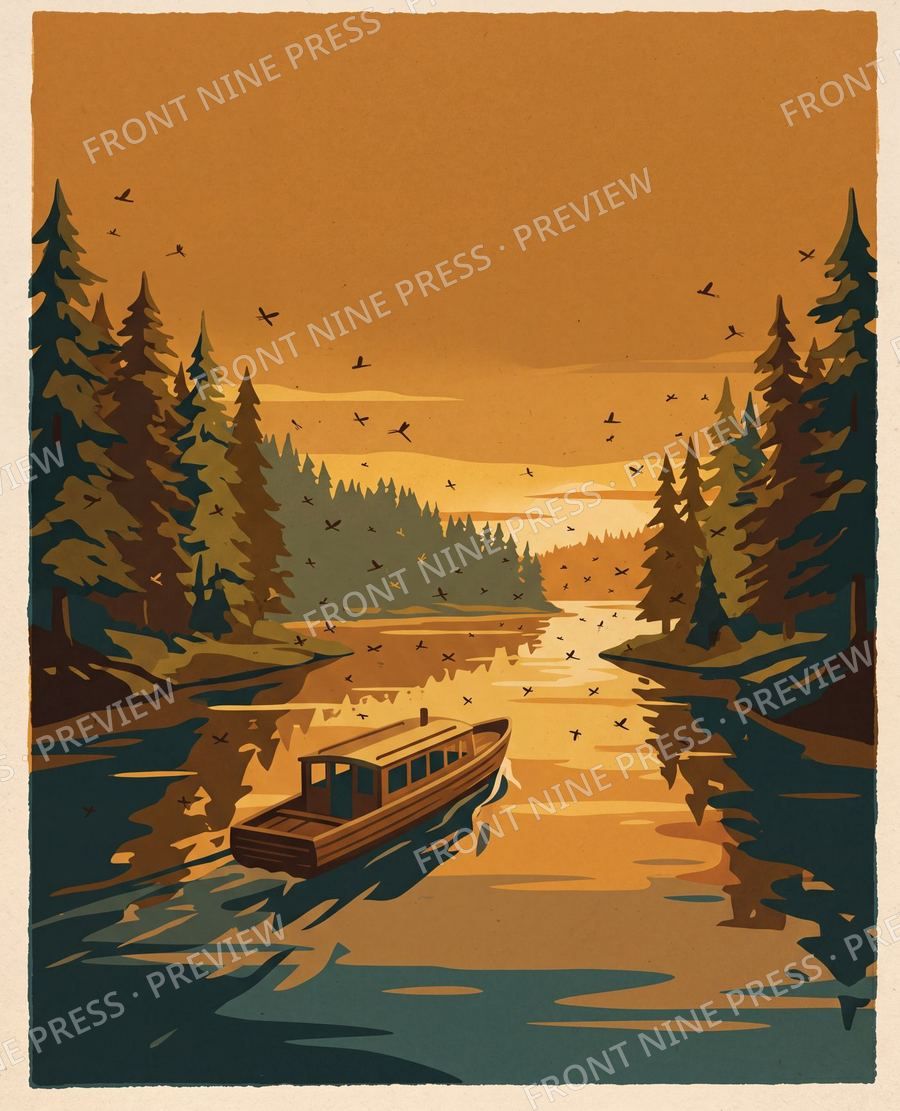 The Au Sable poster art