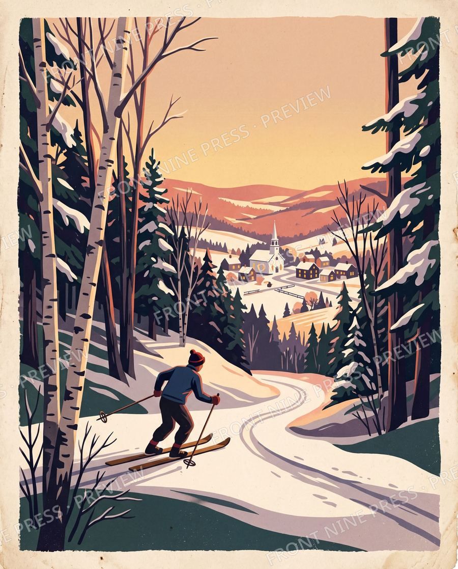 The Green Mountains poster art
