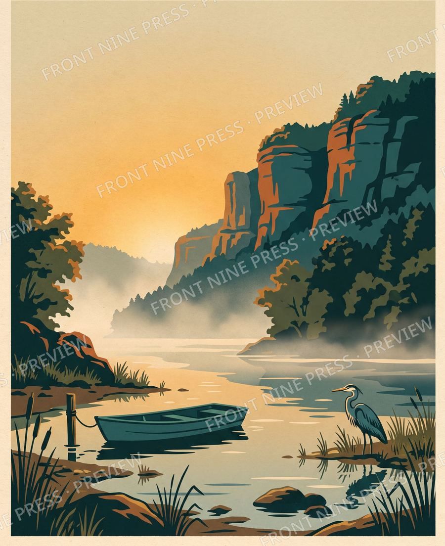 The White River poster art